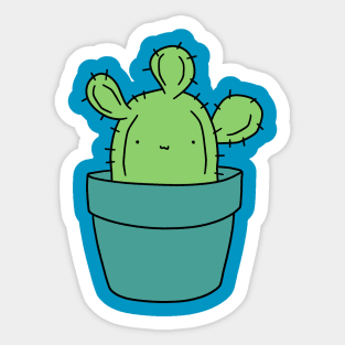 Cute Silly Cactus Sticker